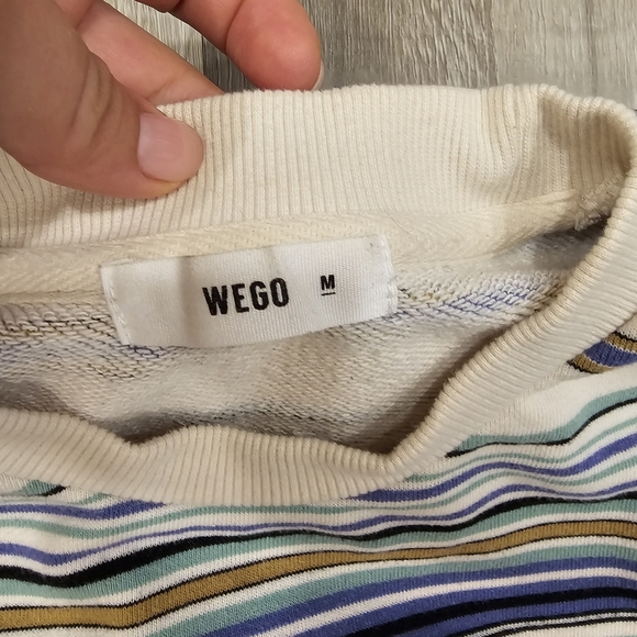 Striped Multicolor Men's Sweater Size Medium - Picture 3 of 6